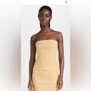Butter Yellow Tube Top Rosetta Getty